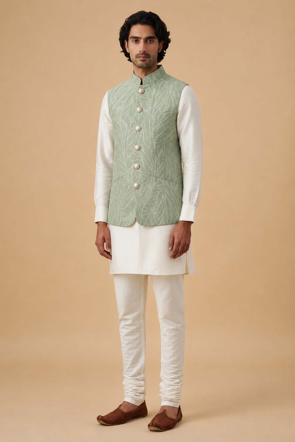 SHAWN Jacquard Bandi Vest