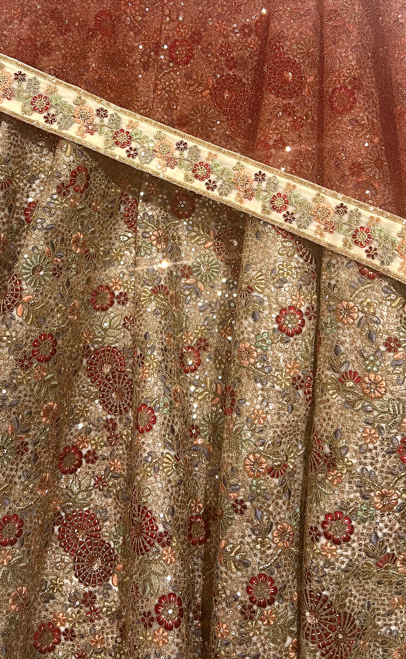 SHEENA Red & Gold Dupatta