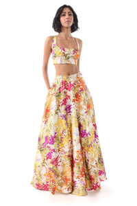 TARAJI Floral Lehenga Top