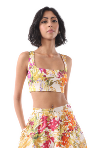 TARAJI Floral Lehenga Top