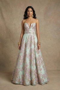TASHITA Strapless Anarkali Gown