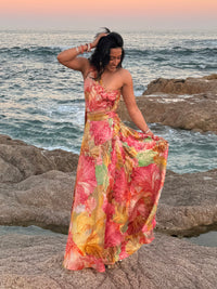 TEREZA ROHINI Metallic Floral Lehenga Set