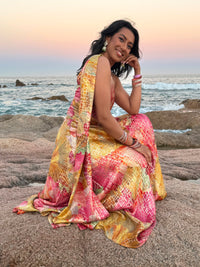 TEREZA ROHINI Metallic Floral Lehenga Set