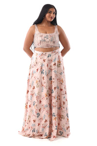 THALIA Whimsical Floral Lehenga Skirt