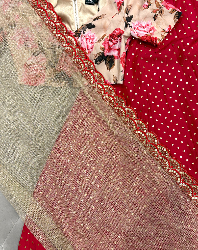 VELLA Red and Gold Dupatta