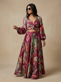 KARISHMA Caribbean Floral Lehenga Skirt