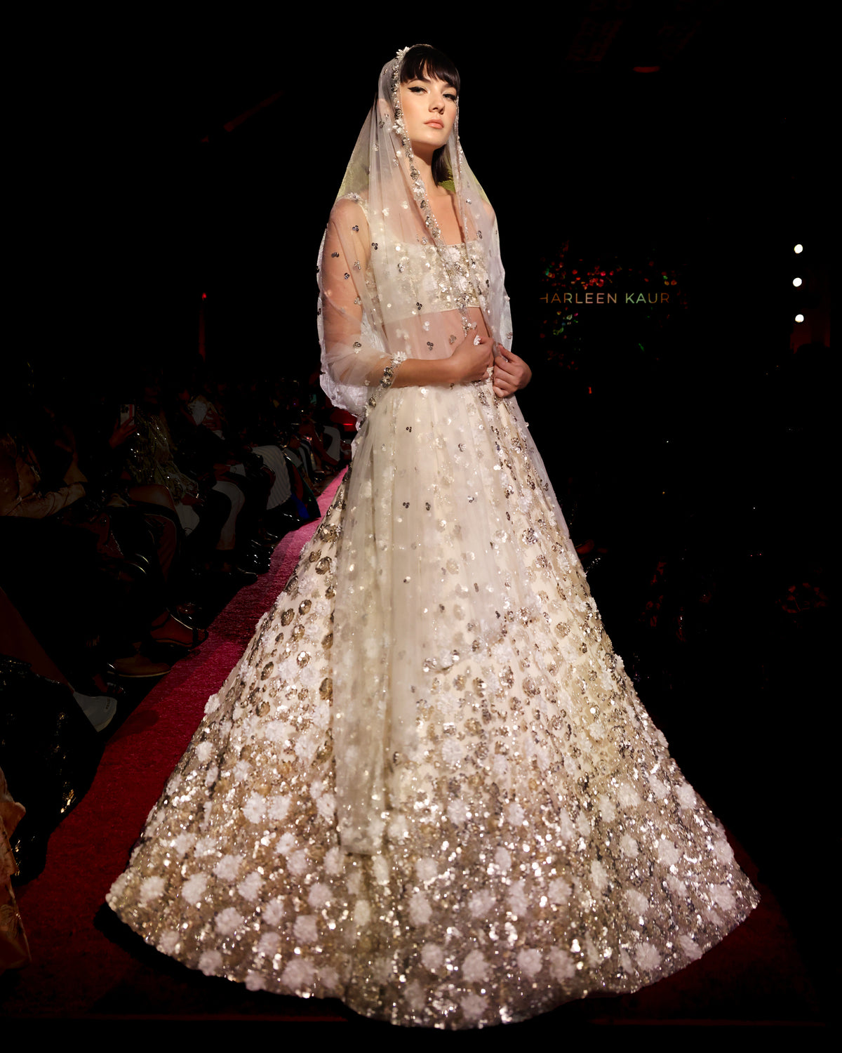 lehenga dress VIVIANNA Ivory Bridal Set This u neck and ASOS DESIGN plissé long Style:White Occasion Filter:Day Events