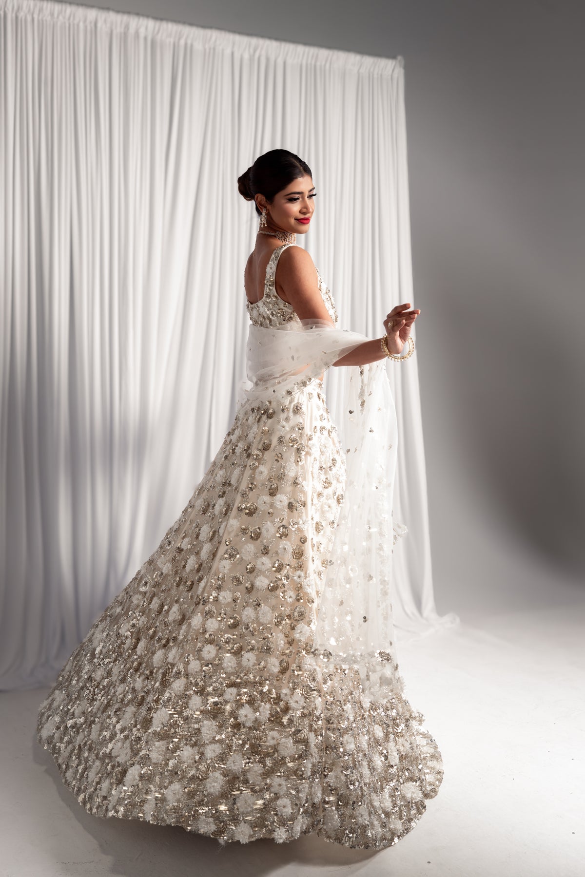 Vivianna Ivory Bridal Lehenga Set | Harleen Kaur Custom Vivianna Ivory Bridal Lehenga Set | Harleen Kaur Custom