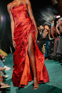 SARANI Strapless Sari Gown