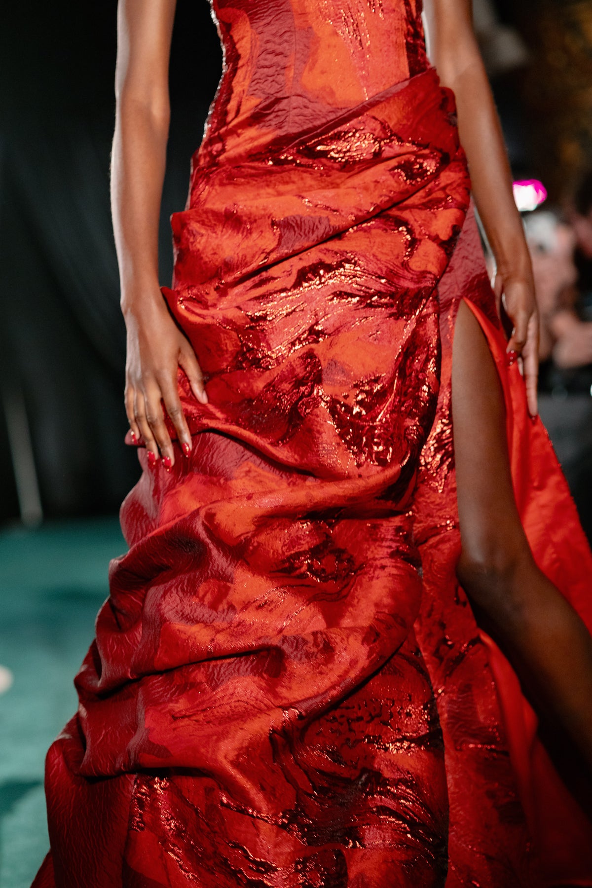 SARANI Strapless Sari Gown