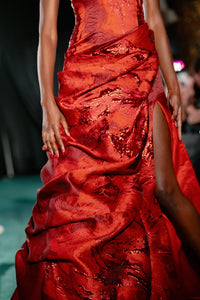 SARANI Strapless Sari Gown