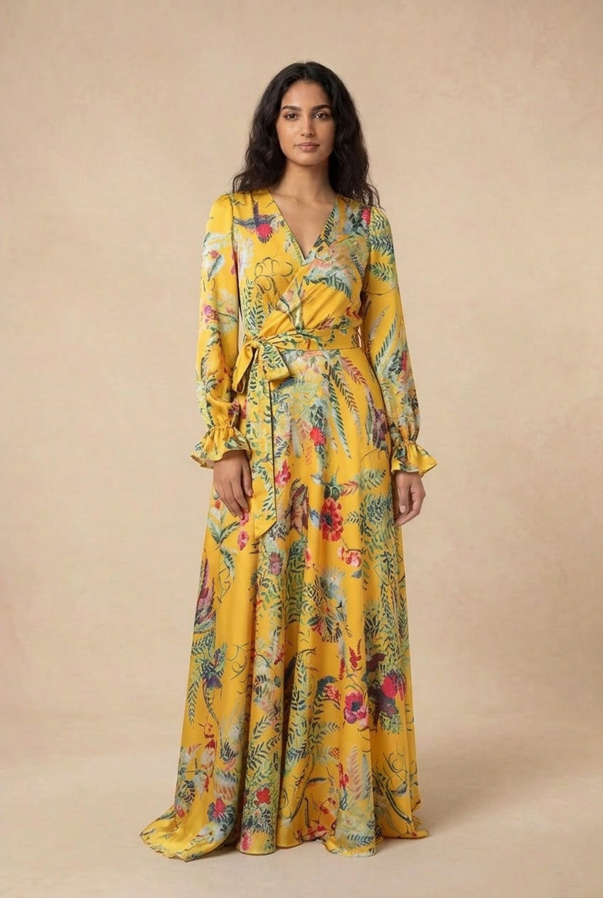 YUNA Caribbean Floral Dress