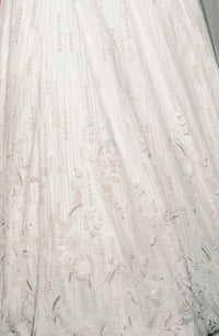 AASHI White Pearl Bridal Lehenga Set