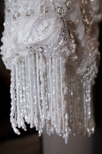 AASHI White Pearl Bridal Lehenga Set
