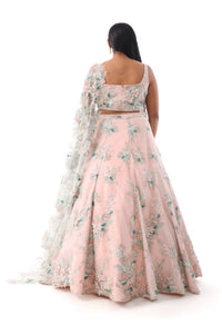 ALESSIA Mint and Blush Pink Bridal Lehenga Set