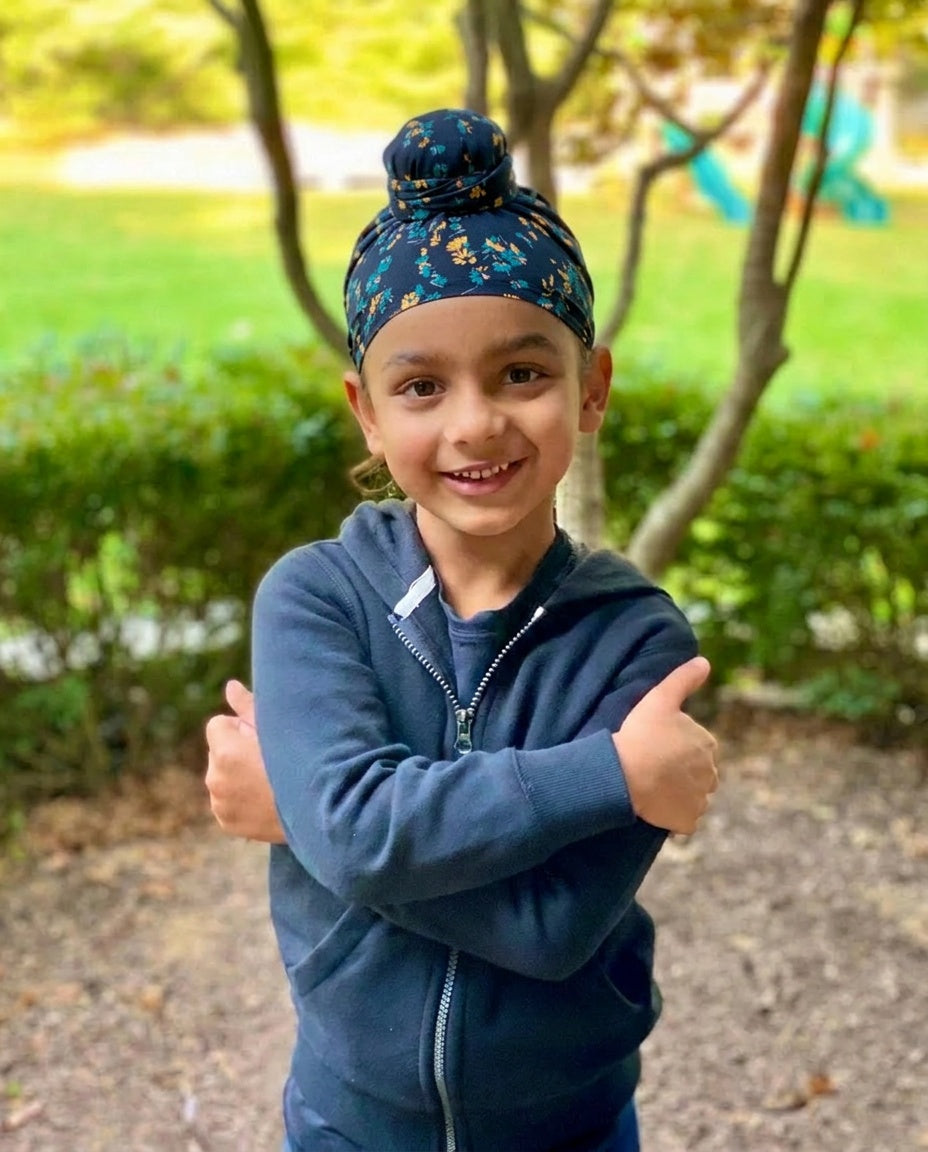 Kids Micro Floral Patka