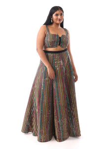 GRAZIA Embroidered Georgette Lehenga Skirt