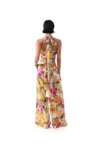 DULCE Floral Halter Sash Top
