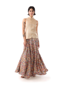 KISMA Gold and Beige Vest