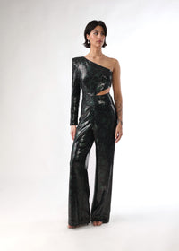 SUKHI Green and Black Jumpsuit