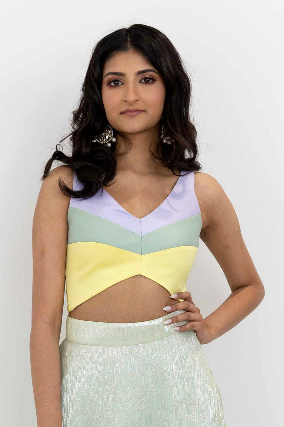 HANNAH Color Block Top (Sample)