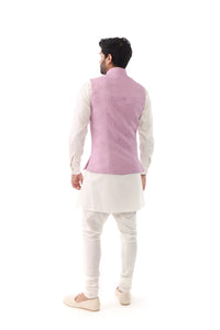 NEERAJ Lavender Asymmetric Recycled Bandi Vest