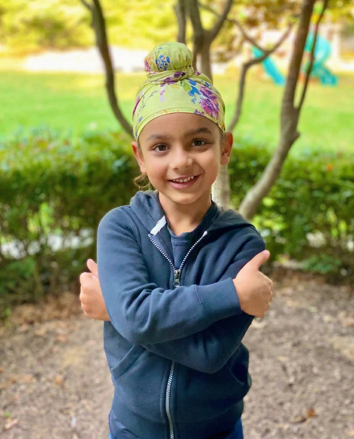 Kids Floral Patka
