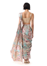 VANI Metallic Pre-Pleated Sari