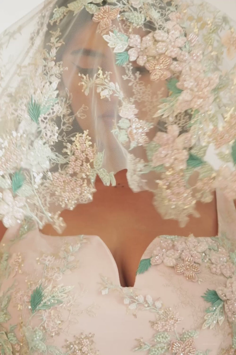 ALESSIA Mint and Blush Pink Bridal Lehenga Set