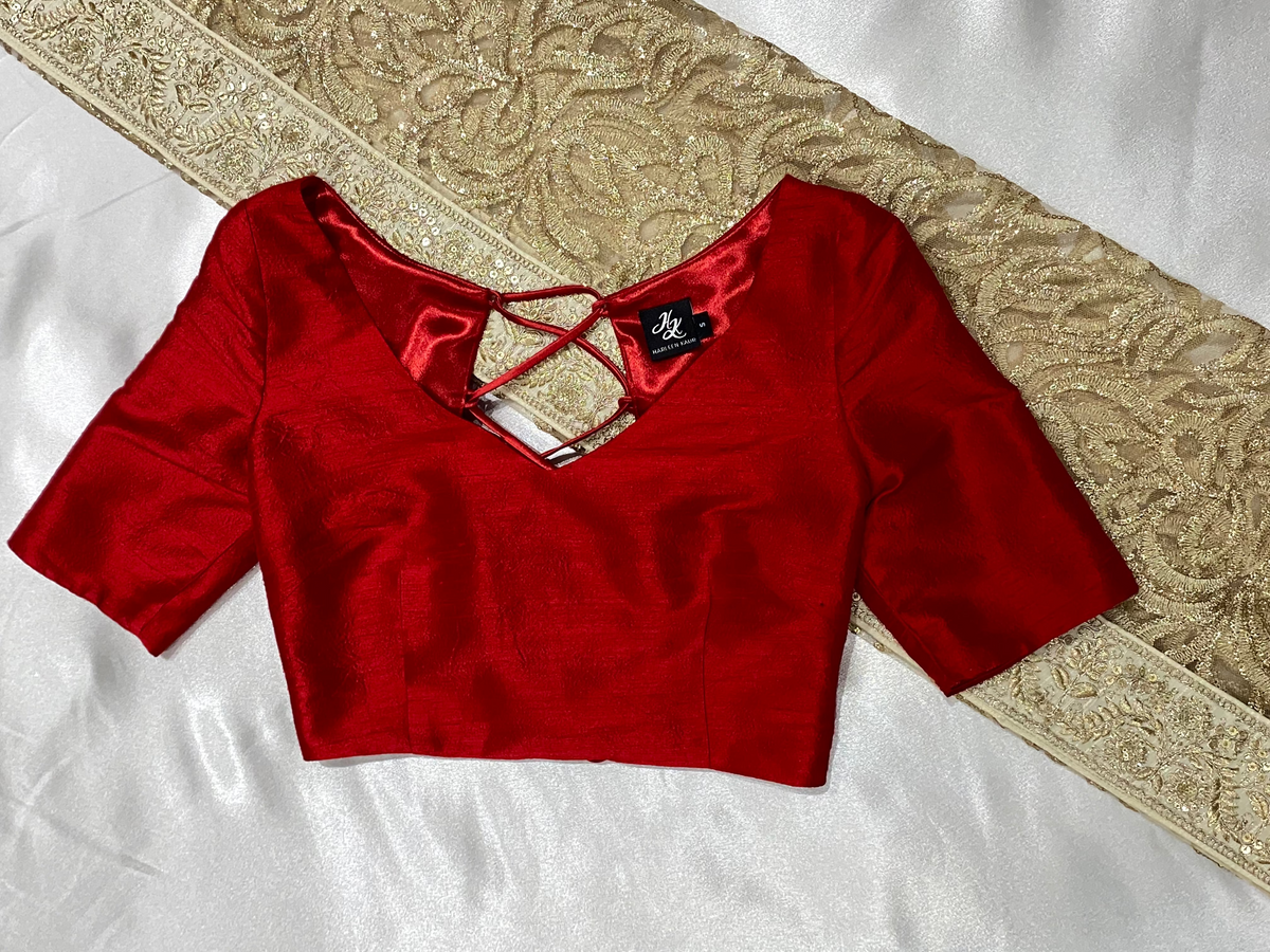 Sample 408 Red Short Sleeve Top