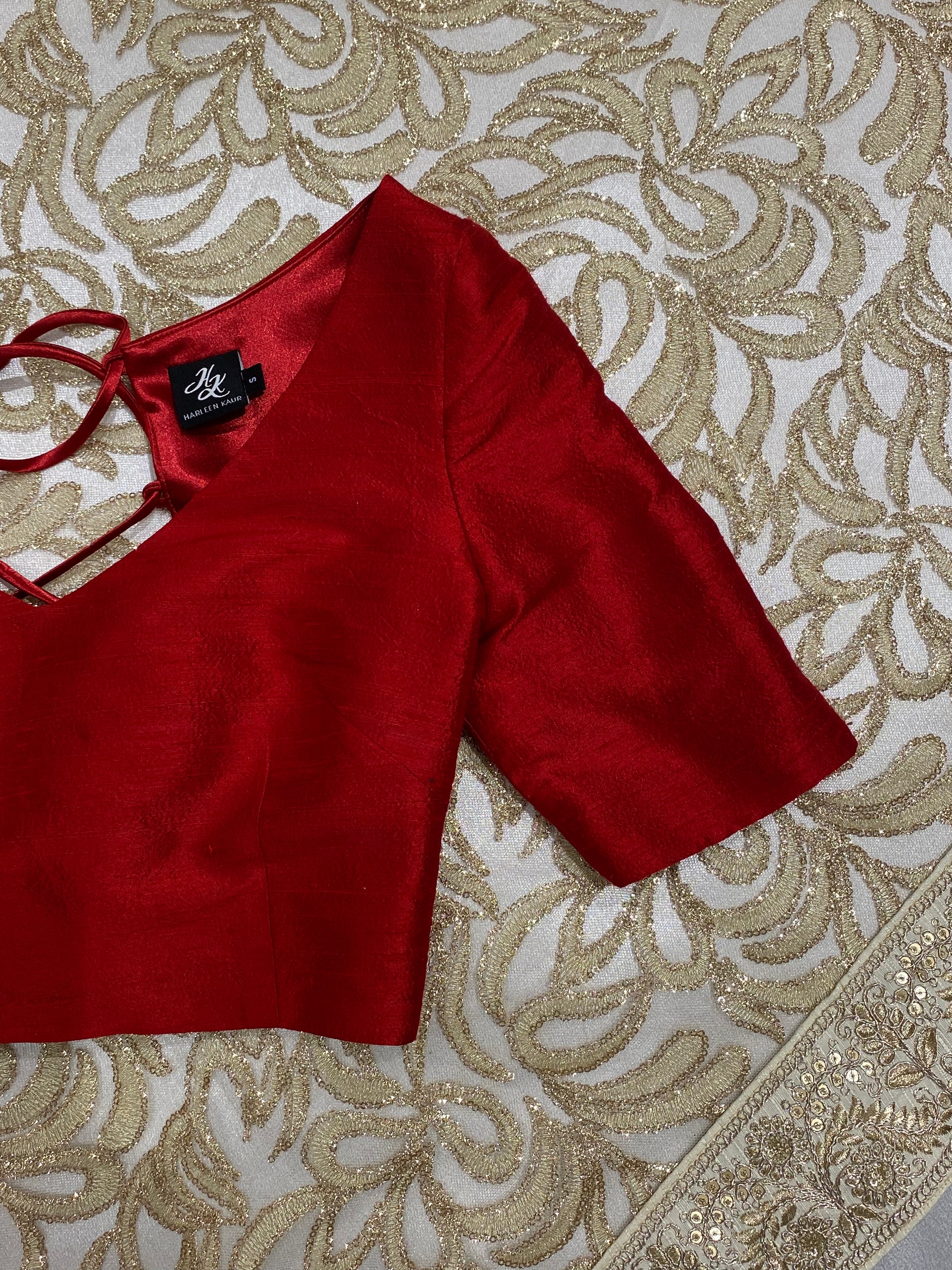 Sample 408 Red Short Sleeve Top