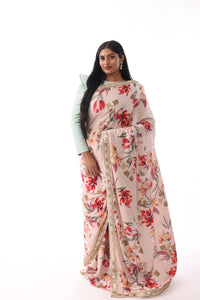 LUCKY Floral Saree