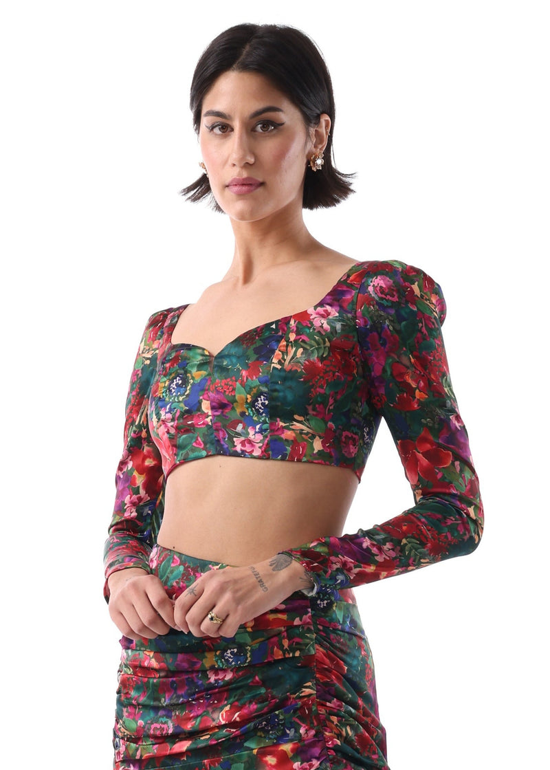 UMA Sweetheart Enchanted Floral Lehenga Top