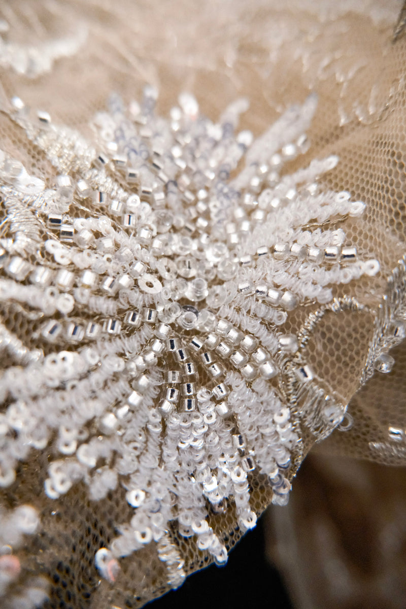 AVEENA Embroidered Gold Cape