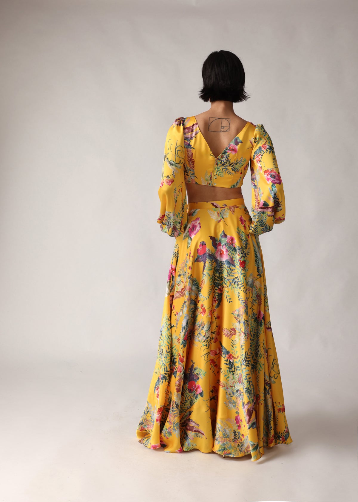 LANOOR Caribbean Floral Lehenga Top
