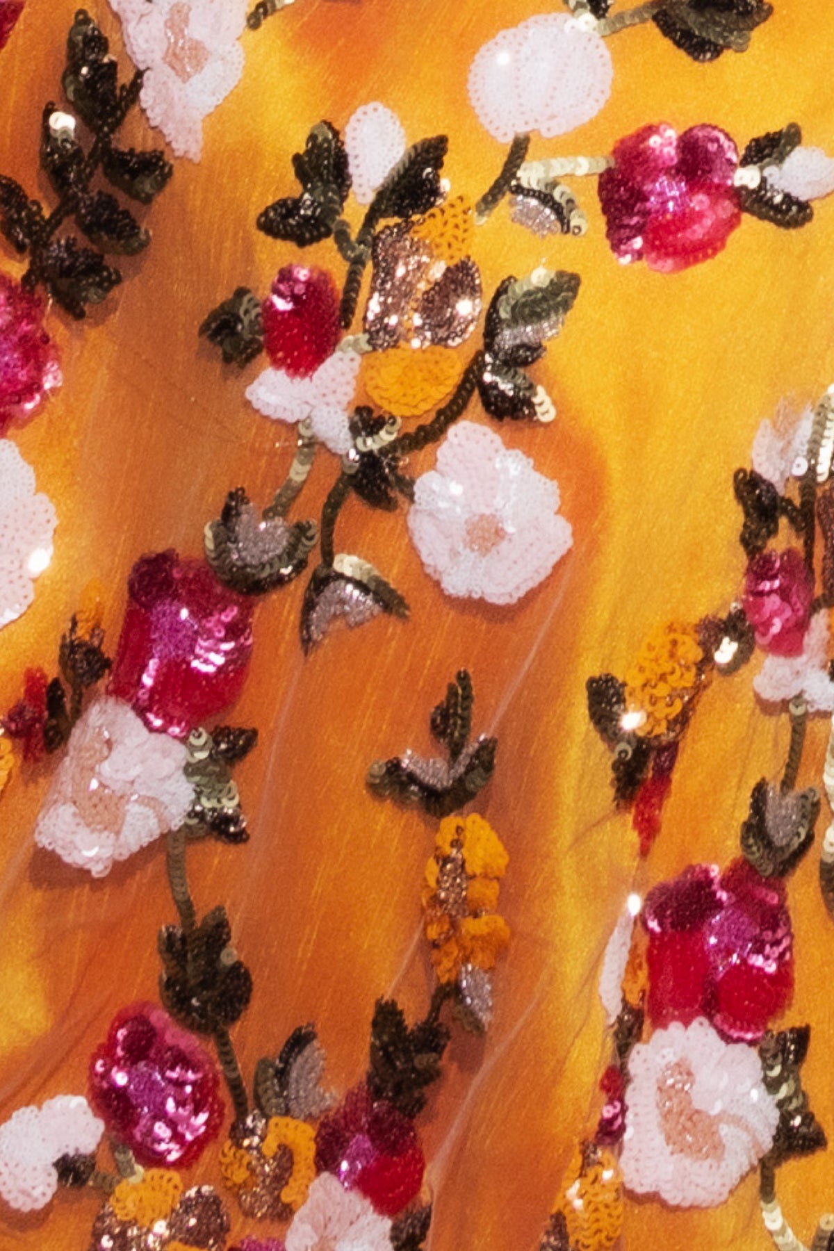 PENELOPE Yellow and Pink Floral Lehenga Skirt