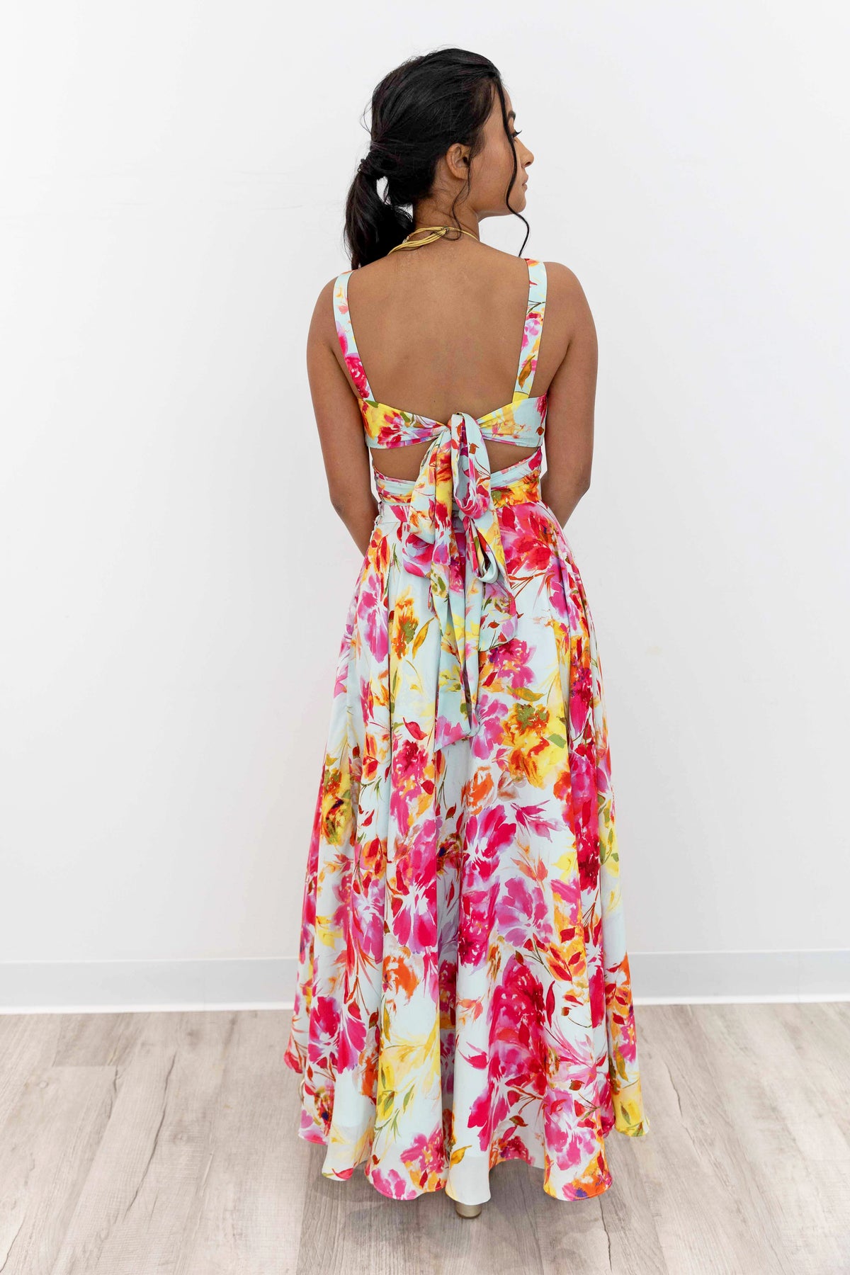 CIARA Floral Lehenga Wrap Top