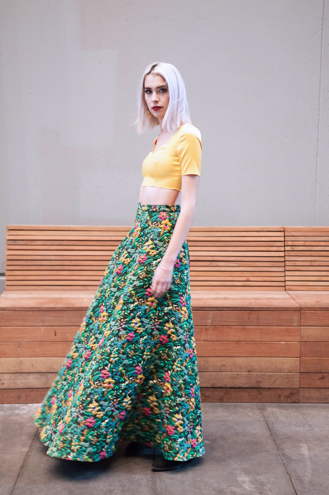 NEELA Jungle Jacquard Skirt | HARLEEN KAUR – HarleenKaur