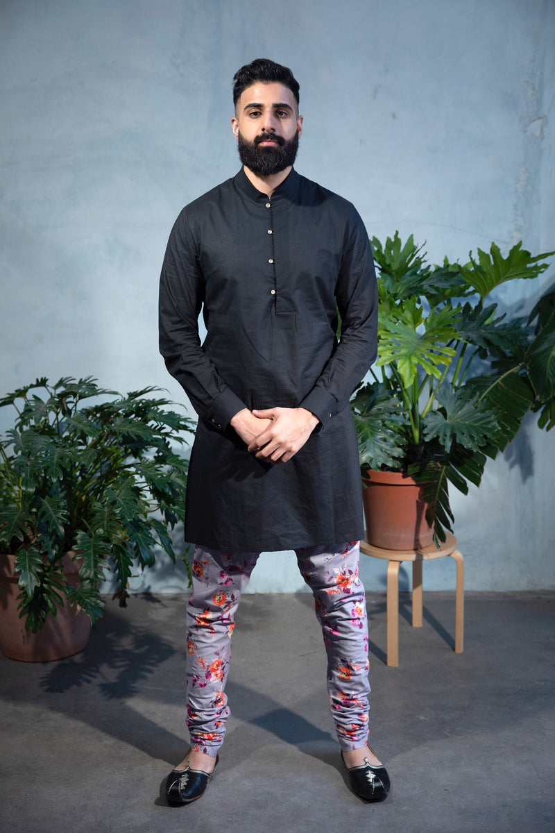 JEEVAN Marigold Floral Pant - Front View - Harleen Kaur - Indian Menswear