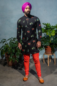 SUMEET Floral Embroidered Eyelet Shirt - Front View - Harleen Kaur