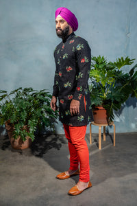SUMEET Floral Embroidered Eyelet Shirt - Side View - Harleen Kaur