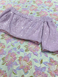 DITI Lavender Off the Shoulder Top