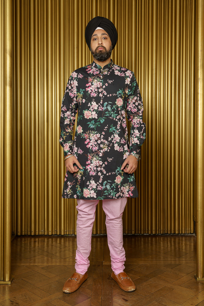 SURIN Floral Blossom Kurta Shirt