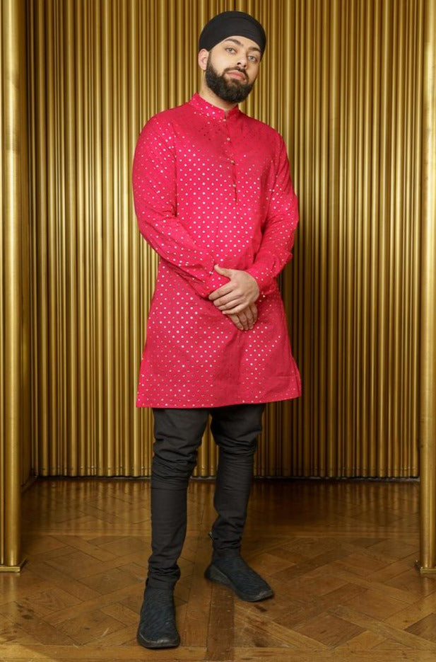 RANJA Cotton Tunic - Front View - Harleen Kaur - Indian Menswear