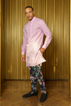 JAY Floral Print Cotton Pajama Pants in Black Floral - Side View - Harleen Kaur Indian Menswear