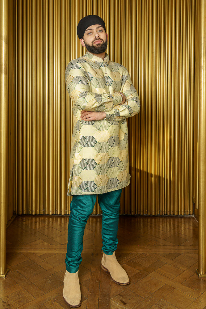 JAG Evergreen Silk Pant - Front View - Harleen Kaur - South Asian Menswear