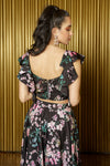 KAIA Floral Blossom Crop Top - Back View - Harleen Kaur - Ethically Made Womenswear