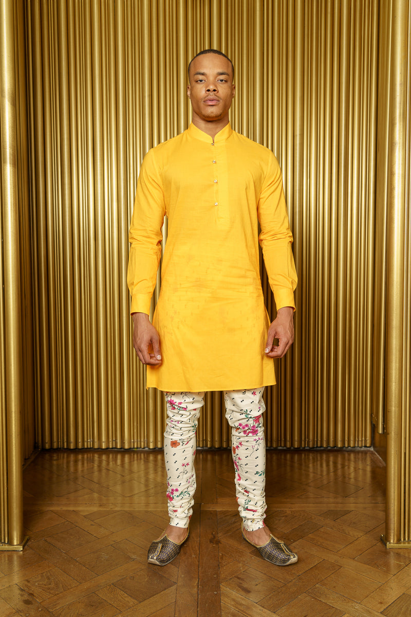 SAMIR Modern Kurta Shirt - Front View - Harleen Kaur - Modern Indian Menswear