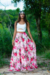 NIKA Rose Lehenga Skirt - Front View - Harleen Kaur - Indowestern Womenswear