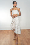 PREENA Double Strap Ivory Lehenga Top